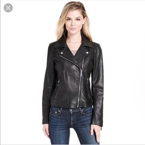 Michael Kors black leather jacket
